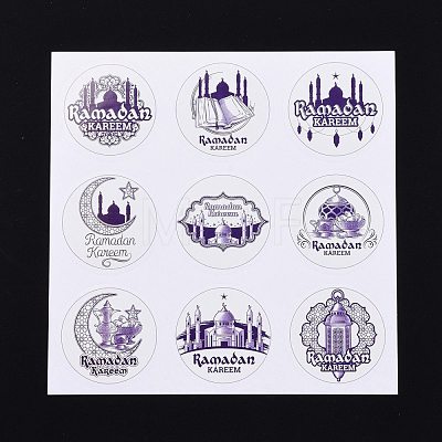 Lesser Bairam Theme Paper Stickers DIY-L063-A09-1