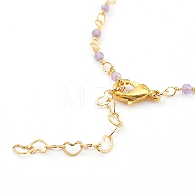 Natural Mixed Stone Handmade Beaded Chains Bracelet Making AJEW-JB00907-1