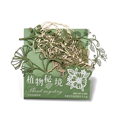 10Pcs 10 Styles Hollow Lace Flower Scrapbook Paper Label DIY-D075-11-1