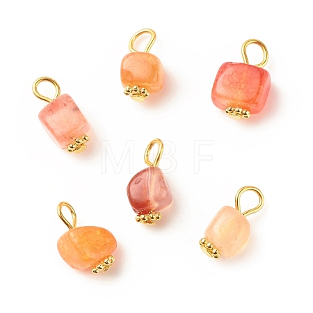 Natural Agate Pendants PALLOY-JF01586-03-1