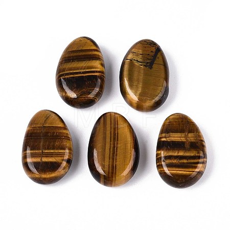 Natural Tiger Eye Pendants G-N349-08J-1