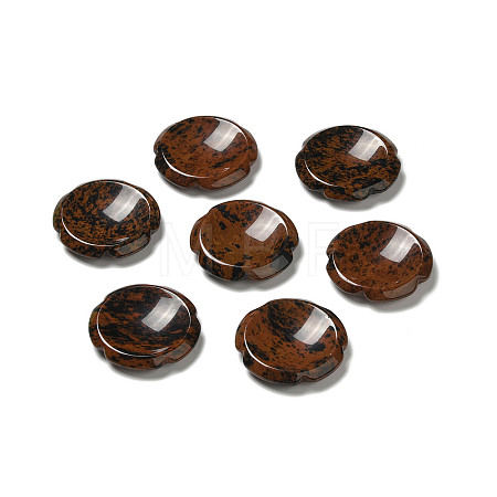 Natural Mahogany Obsidian Worry Stones G-E586-01K-1