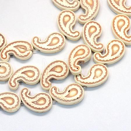 Synthetic Magnesite Bead Strands TURQ-S282-38B-1