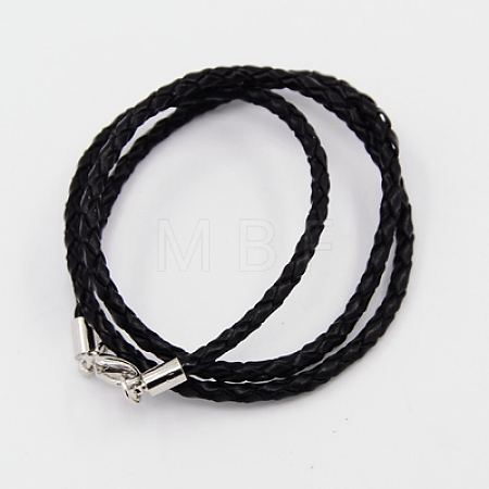 Braided Leather Cords NCOR-D002-533mm-17-1