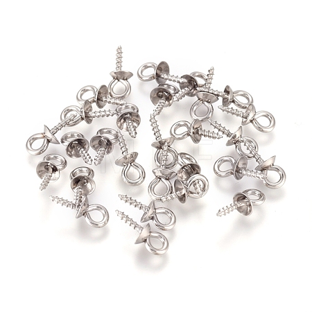 201 Stainless Steel Peg Bails Pendants STAS-TAC0002-30A-P-1