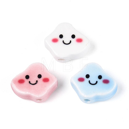 Handmade Porcelain Ceramic Beads PORC-T134-20M-1