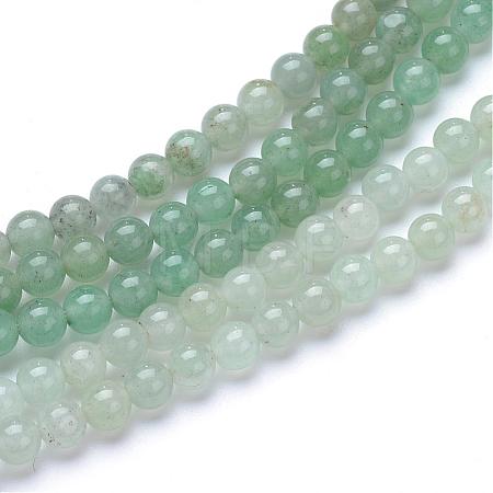 Natural Green Aventurine Bead Strands G-R412-15-10mm-1