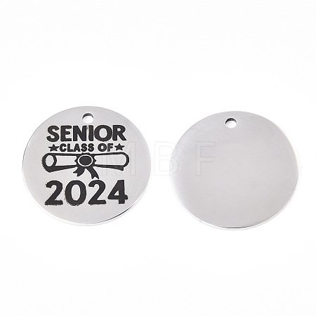Non-Tarnish 201 Stainless Steel Pendants STAS-T064-38P-22-1
