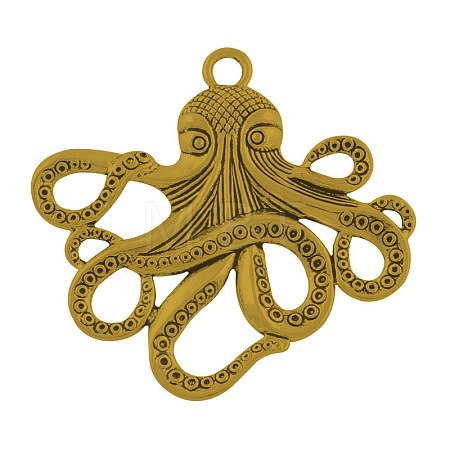 Tibetan Style Alloy Big Pendants TIBEP-A15669-AG-RS-1