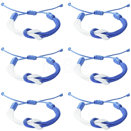 6Pcs Waxed Polyester Cord Bracelets BJEW-YW00018-02-1