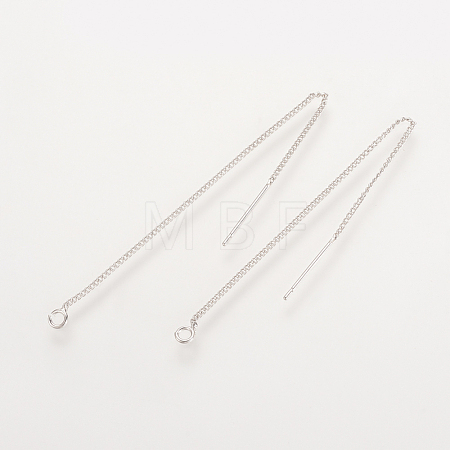 Brass Stud Earring Findings X-KK-S336-39P-1
