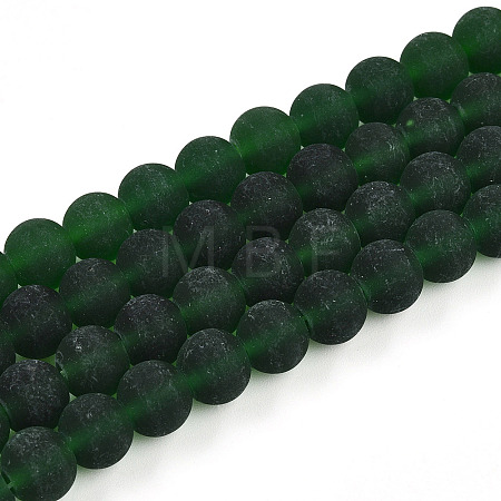 Transparent Glass Beads Strands GLAA-T032-T8mm-MD22-1