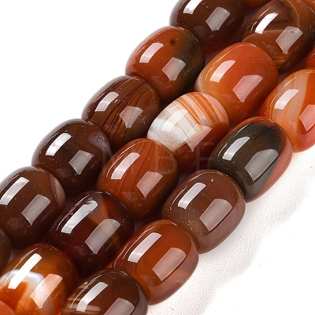 Natural Red Agate Beads Strands G-NH0019-B02-02-1