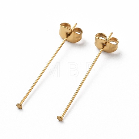 Ion Plating(IP) 304 Stainless Steel Flat Head Pins with Ear Nuts STAS-L244-02D-G01-1