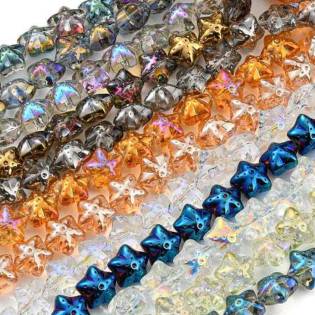 Electroplate Glass Beads Strands EGLA-G037-07A-1