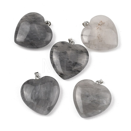 Natural Cloudy Quartz Pendants GG-K002-12A-10-1