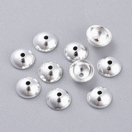 201 Stainless Steel Bead Caps STAS-K210-01D-S-1