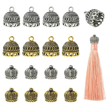 20Pcs 2 Styles 2 Colors Tibetan Style Alloy Pendant Bails FIND-YW0013-15-1