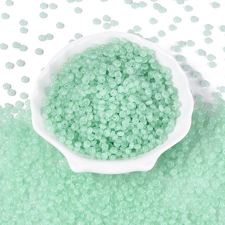 Transparent Glass Seed Beads SEED-Q041-01K-1