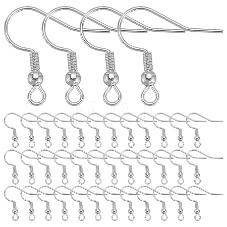100Pcs 304 Stainless Steel Earring Hooks STAS-SC0006-40-1