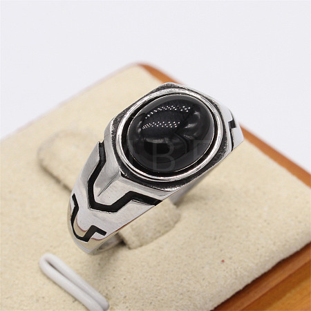 316L Surgical Stainless Steel and Resin Finger Rings for Men FS-WG3E90C-16-1