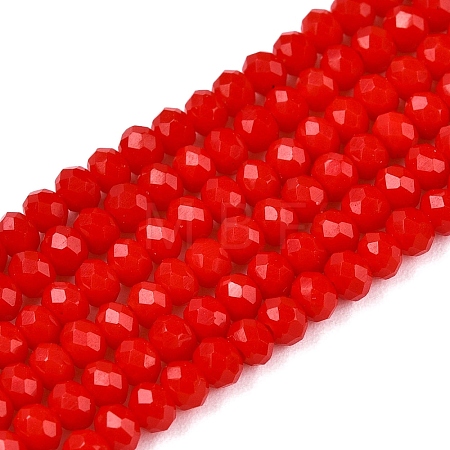 Opaque Solid Color Imitation Jade Glass Beads Strands EGLA-A044-P2mm-D22-1