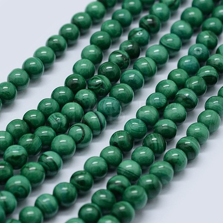 Natural Malachite Beads Strands G-F571-27AB1-4mm-1