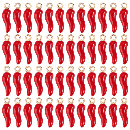 50Pcs Alloy Enamel Pendants ENAM-ME0001-02-1