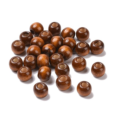Natural Wood European Beads JX492A-1
