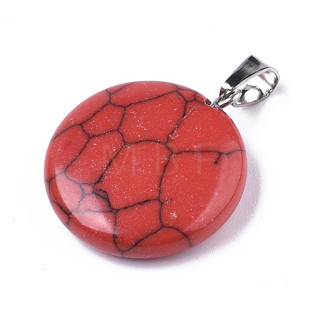 Synthetic Turquoise Pendants X-G-R470-009-1