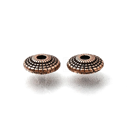 Tibetan Style Alloy Spacer Beads AL-CBA3B63-08R-1