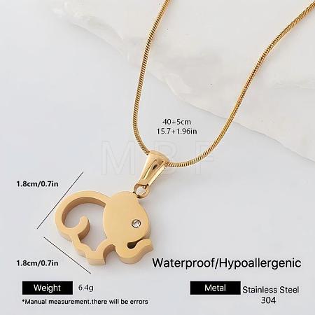 304 Stainless Steel Pendant Necklaces for Women OQ4626-1-1