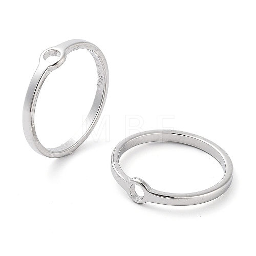 Non-Tarnish 304 Stainless Steel Finger Rings RJEW-E164-11P-7-1