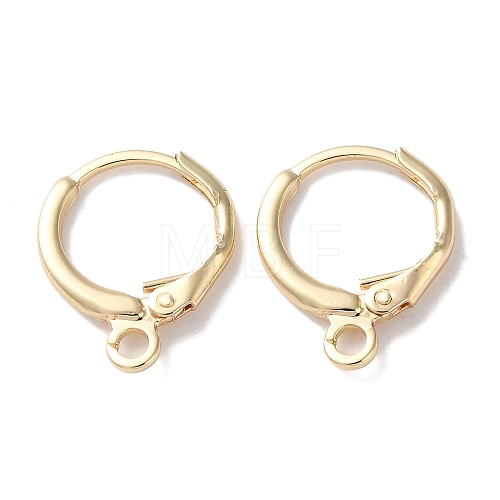 Rack Plating Brass Hoop Earring Settings KK-F090-14LG-1