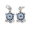 Brass Micro Pave Cubic Zirconia Charms KK-U056-44P-1