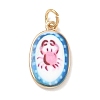 Printed Brass Pendants X-KK-D104-02A-G-1