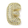 Rack Plating Brass Micro Pave Clear Cubic Zirconia Pendants KK-R163-05E-G-1