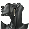 304 Stainless Steel Paperclip Stud Dangle Earring for Women EJEW-JE07186-2