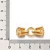 925 Sterling Silver Micro Pave Clear Cubic Zirconia Fold Over Clasps STER-M018-03G-3