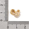 Brass Pave Clear Cubic Zirconia Beads KK-P340-59G-3