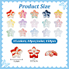 150Pcs 15 Colors Handmade Transparent Lampwork Beads GLAA-PH0004-03-2