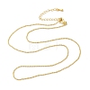 Brass Ball Chain Necklaces NJEW-B119-05G-2