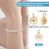 8Pcs Brass Micro Pave Cubic Zirconia Charms KK-BBC0004-71-2