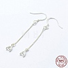 925 Sterling Silver Earring Hooks Findings X-STER-I014-27S-5