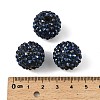 Chunky Resin Rhinestone Bubblegum Ball Beads RESI-M011-11-2