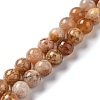 Natural Flower Agate Beads Strands G-B044-A01-02-2