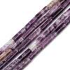 Natural Lepidolite/Purple Mica Stone Beads Strands G-F247-45-1