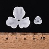 Frosted Acrylic Bead Caps KY-Q004-08I-4
