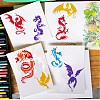 Plastic Drawing Painting Stencils Templates DIY-WH0396-631-6