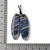 2Pcs Natural Lapis Lazuli Pendants G-A228-02G-3